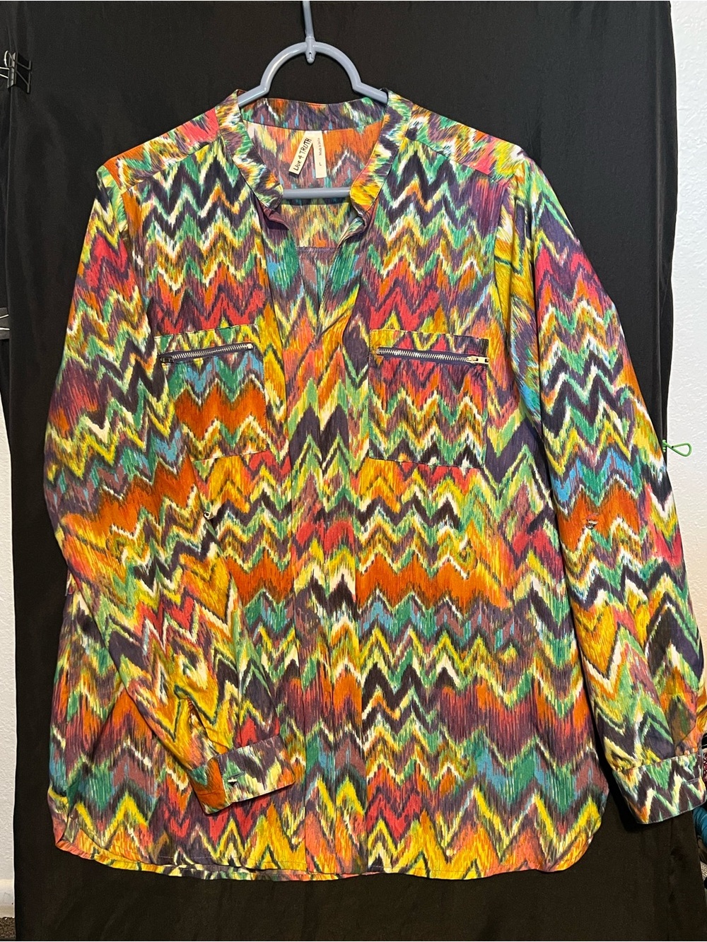 Live 4 Truth Multicolor Zigzag Lightweight Shirt Jacket